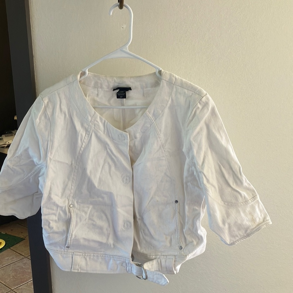 FINAL MARKDOWN Trendy apostrophe denim summer jacket 18p